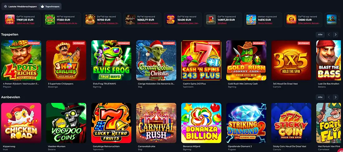 Winorio Casino met voordelen