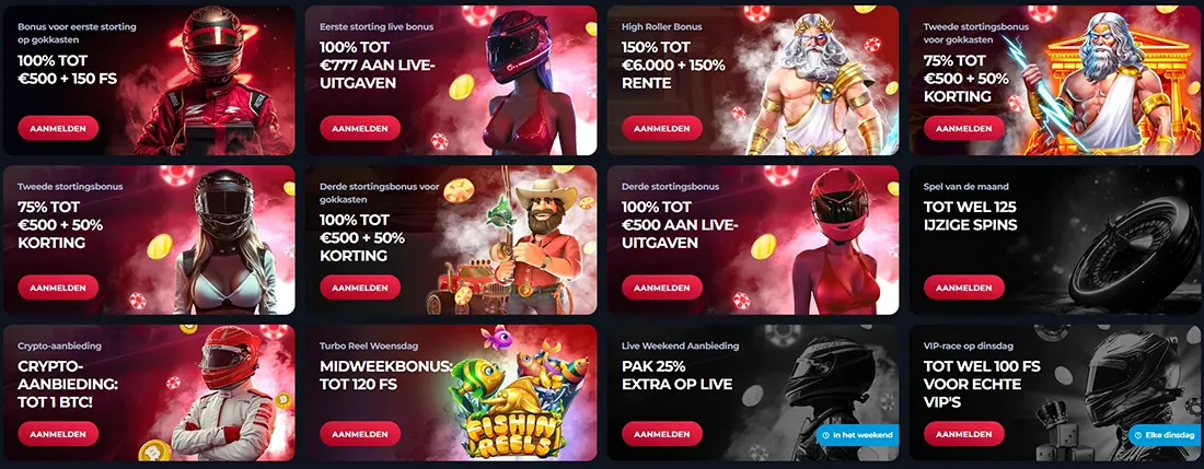 Winorio Casino Bonussen en Promoties